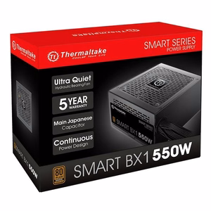 Thermaltake Smart BX1 barošanas bloks, 550 W, 24-pin ATX, melns
