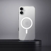 Caurspīdīgs viedtālruņa apvalks 2 mm IPHONE 16 Plus saderīgs ar Magnētisko (kameras aizsardzība) caurspīdīgs