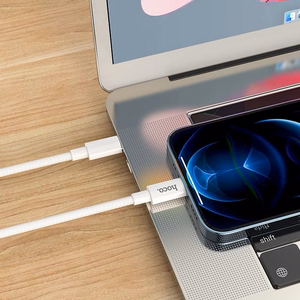 Kabelis USB C uz Lightning Hoco PD 3A 20W 1 m X56 balts