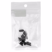 Silikona putekļu aizbāzis Lightning melns - 10 gab.