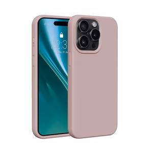 Etteri silikona viedtālruņa apvalks iPhone 15 Pro 6,1 gaiši rozā