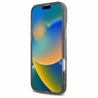 Karl Lagerfeld IML Metal Karl&Choupette Head magnētiskais viedtālruņa apvalks iPhone 16 Plus - melns