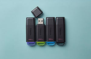 Kingston 256GB portatīvais USB 3.2 melns/zaļš
