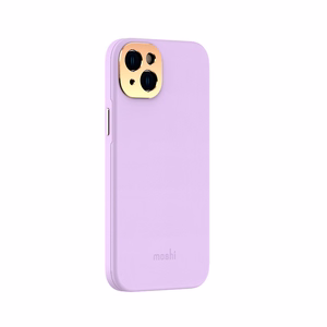 Moshi Napa vāciņš ierīcei iPhone 14 Plus, saderīgs ar MagSafe, no vegānās ādas, “Lavender Purple” krāsā