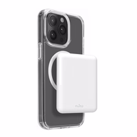 Puro Power Mag 5000mAh Portatīvais lādētājs ar Magnētisko USB-C - Balta