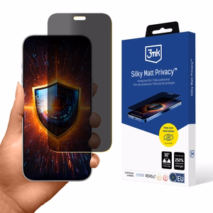 3mk Silky Matt Privacy – privātuma ekrāna aizsargs modelim Apple iPhone 18 Pro Max