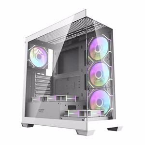 Datora korpuss Darkflash DS900 (balts) ar 7 ARGB ventilatoriem