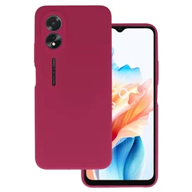 Silicone Lite viedtālruņa apvalks Oppo A38 4G bordo krāsa