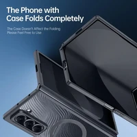 DUX DUCIS AIMO MAG viedtālruņa apvalks saderīgs ar MagSafe SAMSUNG Fold 6SE melns