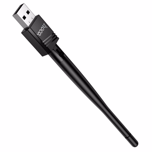 USB Wi-Fi adapteris Hoco HI37 Wi-Fi4 melns