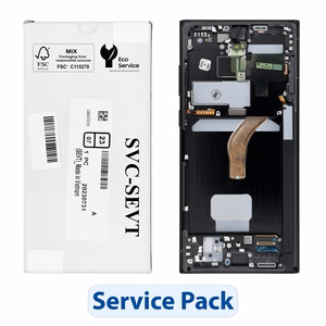 Samsung Service Pack displejs modelim Galaxy S22 Ultra S908, grafīta krāsā (GH82-27488E)