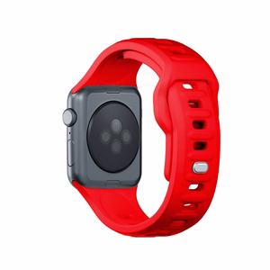 3mk silikona siksniņa Apple Watch, 38/40/41/42 mm, sarkans, mazais izmērs