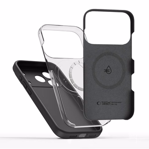 Tech-Protect Silicone magnētiskais viedtālruņa apvalks iPhone 17 Pro - melns