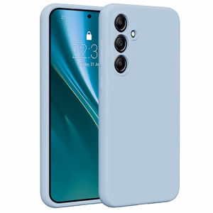 Etteri silikona maciņš Samsung Galaxy A55 5G, gaiši zils