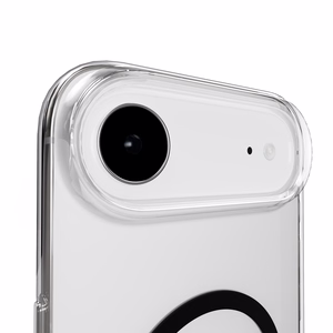 Puro Lite Mag TPU+PC magnētiskais viedtālruņa apvalks iPhone 17 Air - caurspīdīgs ar melnu gredzenu