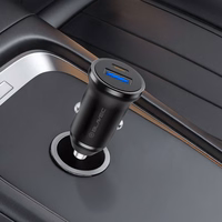 Blavec Auto lādētājs BS-01B-C Road - USB + Type C - QC 3.0 18W PD 20W ar Type C to Type C cable (CCBS01BCR-UCB) melns