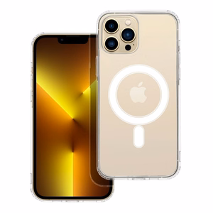 CLEAR MAG COVER magnētiskais viedtālruņa apvalks, saderīgs ar MagSafe, paredzēts IPHONE 13 Pro Max, caurspīdīgs