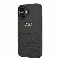 Audi Sintētiskās ādas iPhone 16 Plus 6.7" melns/melns cietais apvalks AU-TPUPCIP16M-GT/D2-BK