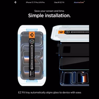 Spigen Glas.tR EZ Fit Aizsargstikls iPhone 16 Pro / 17 / 17 Pro - 2 gab.