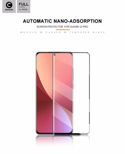 Mocolo 3D Full Glue 9H visu ekrānu pārklājošs rūdīta stikla aizsargs Xiaomi 12 Pro, melns