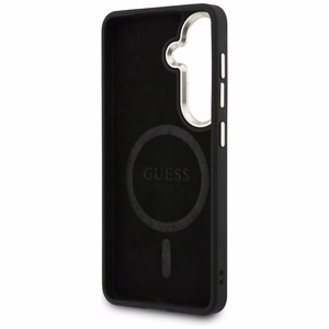 Guess maciņš 4G Embossed Ring MagSafe priekš Samsung Galaxy S26 zils