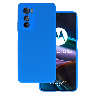 Силиконовый чехол Silicone Lite для Motorola Edge 30 синий