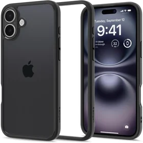 Spigen Ultra Hybrid apvalks iPhone 16 – matēta melna