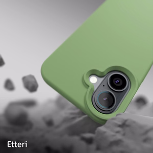 Etteri silikona apvalks (m) iPhone 16 6,1 gaiši zaļš (m)