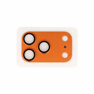 Tempered stikls Tel Protect 95% AR+AF Full Metal kameras aizsargs on camera for Iphone 17 Pro Max oranžs (camera island)