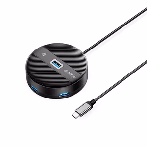 ORICO YS1-C2 4 portu USB centrmezgls 1x USB-A 3.0 3x USB-A 2.0 0.3m - melna