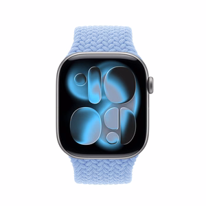 Crong Wave Band pīta Apple Watch siksniņa, 38/40/41/42 mm, debeszils