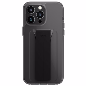 Uniq viedtālruņa apvalks Heldro Mount ar statīvu iPhone 15 Pro 6.1" dūmakains