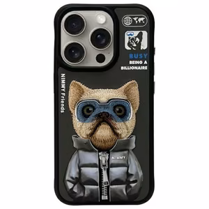 Nimmy Cool&Cute 2.0 Dog Case for iPhone 15 Pro Max - Black