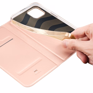 Viedtālruņa apvalks Skin Pro Wallet Case iPhone 15 Plus - rozā
