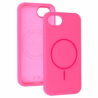 Magnētisks plānais silikona viedtālruņa apvalks Iphone 16e (m) - rozā
