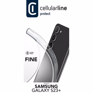 Cellularline Fine vāciņš ierīcei Samsung Galaxy S23+, caurspīdīgs
