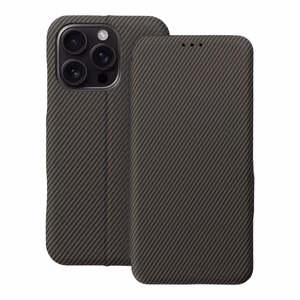 Flip case for iPhone 16 PRO Folio Side Magnet brown