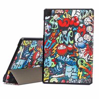 Korpuss Reach Smart Leather Samsung X200/X205 Tab A8 10.5 2021 grafiti