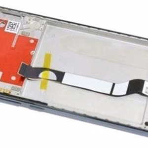 LCD ekrāns Xiaomi Redmi Note 8T ar skārienekrānu ar rāmi balts oriģināls (service pack)