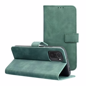 TENDER grāmatas tipa viedtālruņa apvalks XIAOMI Redmi Note 11 / 11S zaļš
