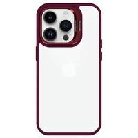 Viedtālruņa apvalks Tel Protect Kickstand ar kameru stiklu (objektīvu) Iphone 12 Pro bordo