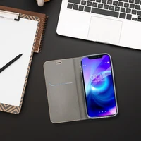 LUNA grāmatu zelta viedtālruņa apvalks IPHONE 16 Pro Max sudraba