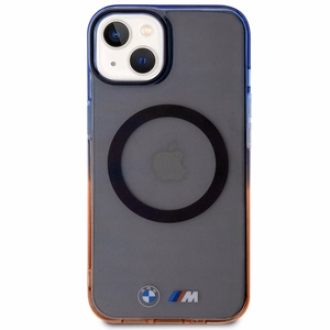 BMW Gradients Buferis MagSafe apvalks iPhone 14 Plus - pelēks
