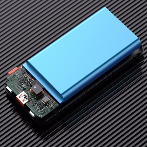 Wozinsky WFC-15B 20000mAh 22.5W ārējais akumulators, PD20W, iebūvēti Lightning un USB-C kabeļi, melns