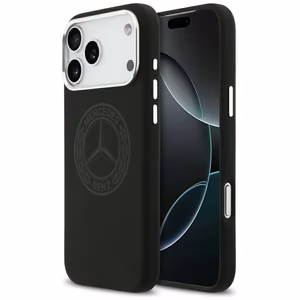 Mercedes Силиконовый Vintage Logo MagSafe Чехол для iPhone 17 Pro Max - чёрный