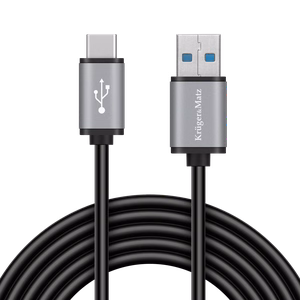 Kruger&Matz Basic USB 3.0 spraudnis – USB-C spraudnis kabelis, 5 Gbps, 1 m