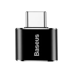 Baseus OTG adapteris mini USB – USB-C konvertētājs melns