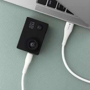 Kabelis FORCELL F-ENERGY C341 USB A uz Micro USB QC3.0 2,4A 18W Silikoninis 1 m balts (m)