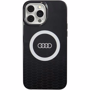 Audi IML Lielais Logotips Magnētiskais viedtālruņa apvalks iPhone 13 Pro / 13 - melns