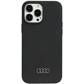 Audi silikona viedtālruņa apvalks iPhone 13 Pro Max 6.7" melns/melns cietais apvalks AU-LSRIP13PM-Q3/D1-BK